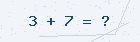 Math captcha — solve to verify